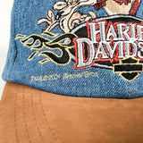 Vintage 2004 Harley-Davidson Looney Tunes Denim & Suede Hat