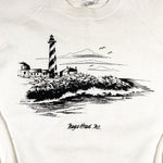 Vintage 80's Nags Head NC Lighthouse Souvenir Crewneck Sweatshirt