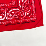 Vintage 90's Red Paisley Cotton Bandana