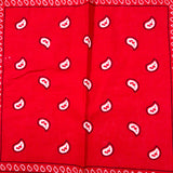 Vintage 90's Red Paisley Cotton Bandana