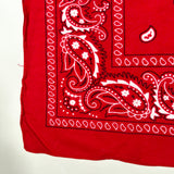 Vintage 90's Red Paisley Cotton Bandana