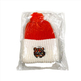 Vintage 70's Esso Gas Tiger Cuff Pom Beanie