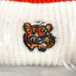 Vintage 70's Esso Gas Tiger Cuff Pom Beanie