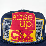 Vintage 80's CSX Transportation "Ease Up!" Railroad Safety Hat
