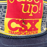 Vintage 80's CSX Transportation "Ease Up!" Railroad Safety Hat