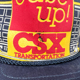 Vintage 80's CSX Transportation "Ease Up!" Railroad Safety Hat
