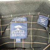 Vintage 90’s Pebble Beach Windowpane Plaid Polo Shirt