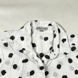 Vintage 80’s At Last! Black & White Polka Dot Button-Up Shirt