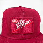 Vintage 80's Dr Pepper Soda Mesh Trucker Hat
