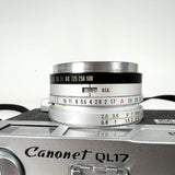 Vintage 1972 Canon Canonet QL17 G-III f/1.7 🟡 BAD METER 🟡 35mm Film Camera