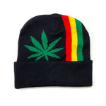 Vintage 90's Weed Leaf Rasta Beanie