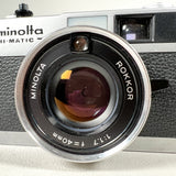 Vintage 1977 Minolta Hi-Matic 7SII 🔴 BAD APERTURE 🔴 35mm Film Camera