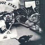 Vintage 1996 Liquid Blue Cats Suck Saloon Bulldog Pool Hall T-Shirt