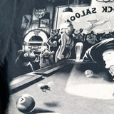 Vintage 1996 Liquid Blue Cats Suck Saloon Bulldog Pool Hall T-Shirt