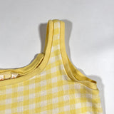 Vintage 70's Catalina Sportswear Gingham Tank Top