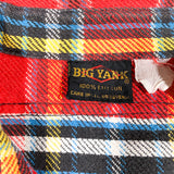 Vintage 80's Big Yank 100% Cotton Plaid Flannel