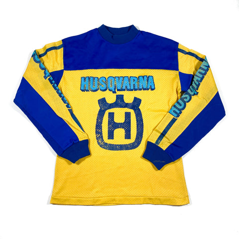 Vintage 70's Husqvarna Dirt Bike Racing Jersey Shirt