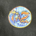 Vintage 1999 Looney Tunes Taz Surfing Dragon Graphic T-Shirt