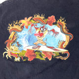 Vintage 1999 Looney Tunes Taz Surfing Dragon Graphic T-Shirt