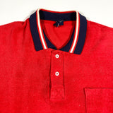 Vintage 80's Jockey Terrycloth Ringer Polo Shirt