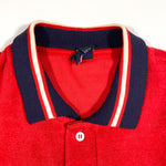 Vintage 80's Jockey Terrycloth Ringer Polo Shirt