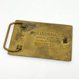 Vintage 90's Solid Brass American Flag Limited Edition Belt Buckle