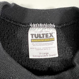 Vintage 80's Tultex Blank Black Crewneck Sweatshirt