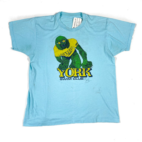 Vintage 80's York Swim Club Speedo Sea Monster T-Shirt