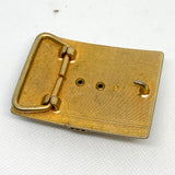 Vintage 90's Gold Red Jasper-Style Stone Belt Buckle