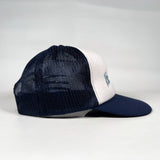 Vintage 90's CobbleStore Richmond Blue & White Trucker Hat