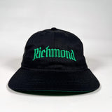 Vintage 90's CobbleStore Richmond Black & Green Hat