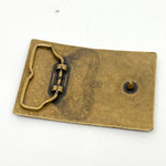 Vintage 80's Waterous Brass Fire Engine Design Belt Buckle