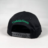 Vintage 90's CobbleStore Richmond Black & Green Hat