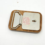 Vintage 1977 Lasercraft Aloha Hawaii Wooden Belt Buckle