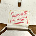Vintage 1977 Lasercraft Aloha Hawaii Wooden Belt Buckle