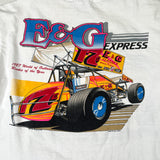 Vintage 1988 Cris Eash World of Outlaws Sprint Car Racing T-Shirt