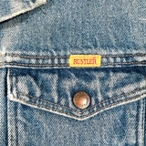 Vintage 80’s Rustler Made in USA Distressed Denim Trucker Jacket