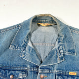 Vintage 80’s Rustler Made in USA Distressed Denim Trucker Jacket