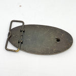 Vintage 90's Bandag Tire Company Brass Logo Belt Buckle