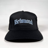 Vintage 90's CobbleStore Richmond Black & Baby Blue Hat