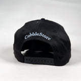 Vintage 90's CobbleStore Richmond Black & Baby Blue Hat