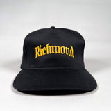 Vintage 90's CobbleStore Richmond Black & Gold Hat