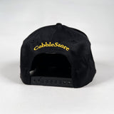 Vintage 90's CobbleStore Richmond Black & Gold Hat