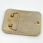 Vintage 90's Southwestern Brown Jasper Stone Engraved Belt Buckle