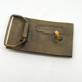 Vintage 70's Hobbs “Knows About Peanuts” Indiana Metal Craft Belt Buckle