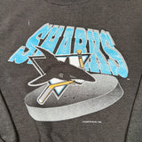 Vintage 1992 San Jose Sharks NHL Hanes Crewneck Sweatshirt