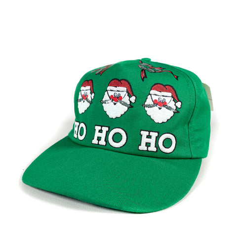 Vintage 90's Ho Ho Ho Christmas Santa Hat