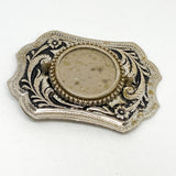 Vintage 70's Eisenhower Bicentennial Dollar Western Belt Buckle