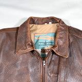 Vintage 80's NAK Brown Leather Flight Jacket