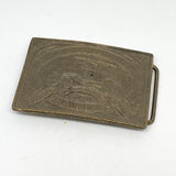 Vintage 70's Henry Ford Model T Automobile Brass Belt Buckle